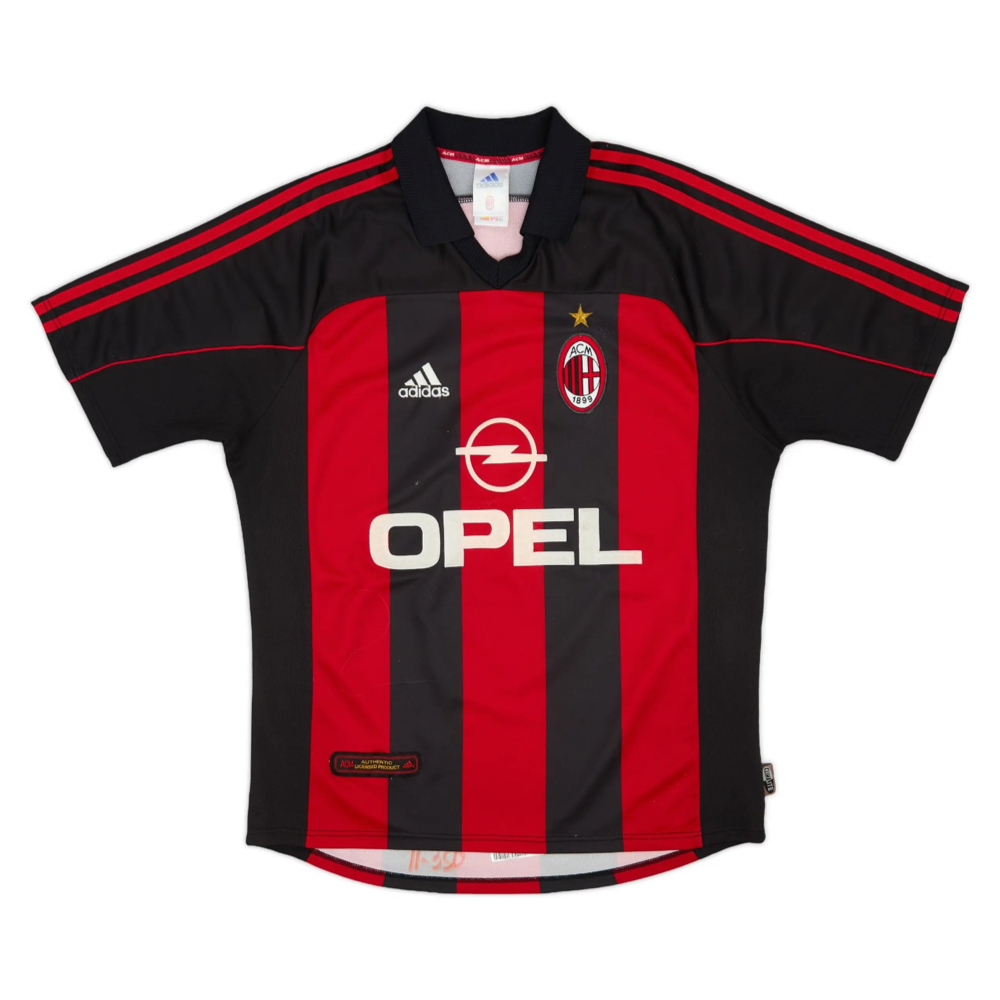 Maillot domicile de l'AC Milan 2001-02