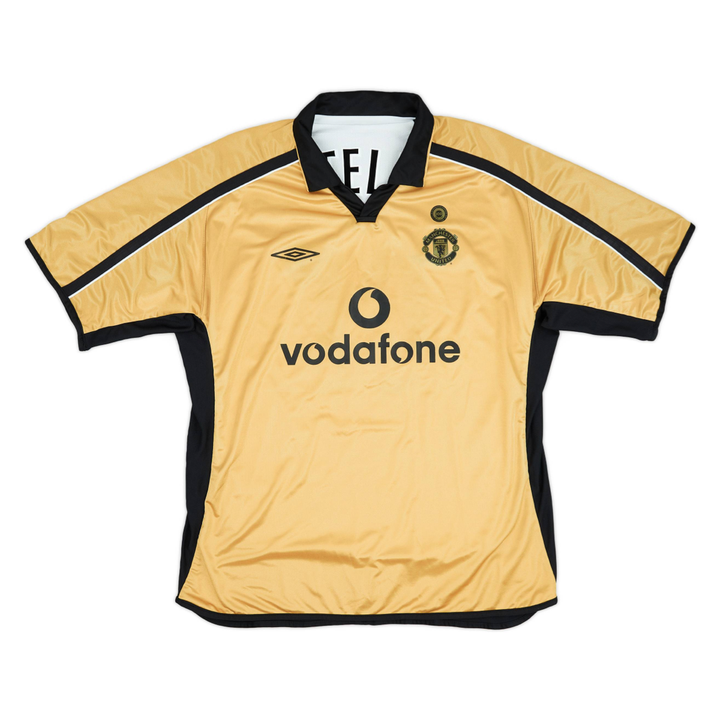 2002-03 Manchester United FC Equipacion Especial Blanco Dorado 100 Aniversario