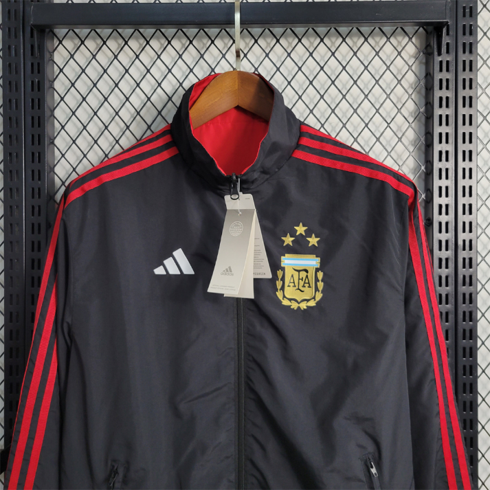 Coupe Vent Argentine Rouge Noir