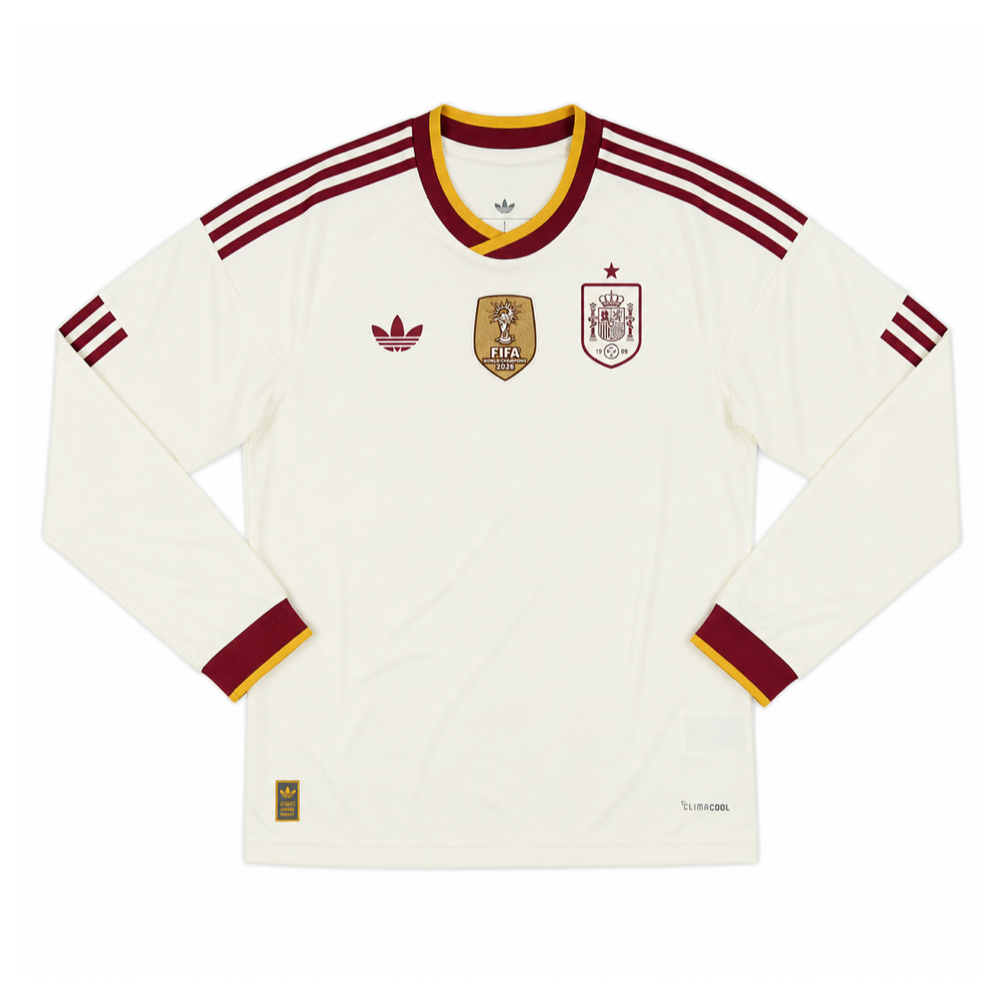 2026 España 2a Equipación Manga Larga Dos Estrellas
