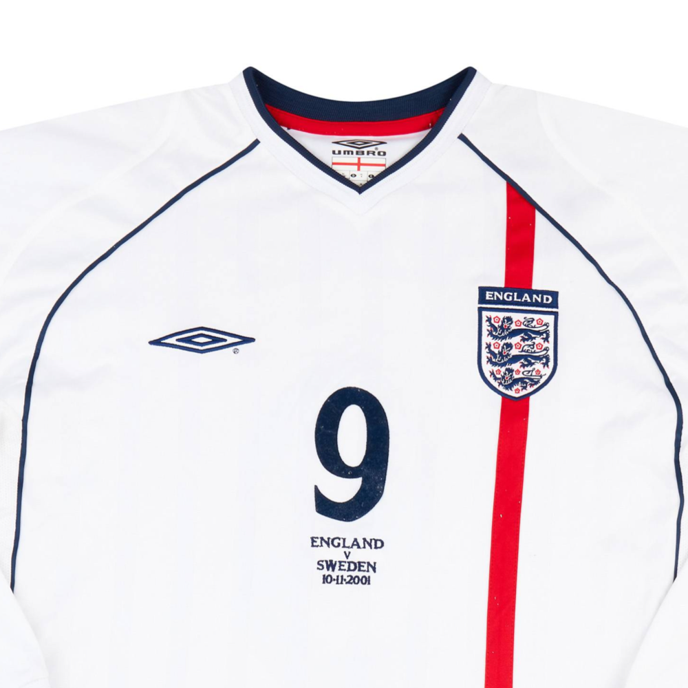 2002 Inglaterra 1a Equipación Manga Larga