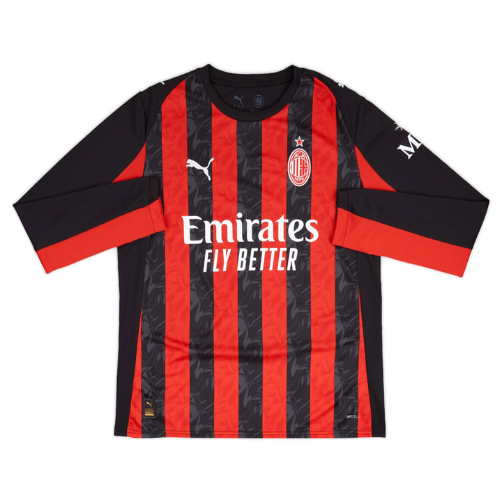 2025-26 AC Milan 1a Equipación Manga Larga