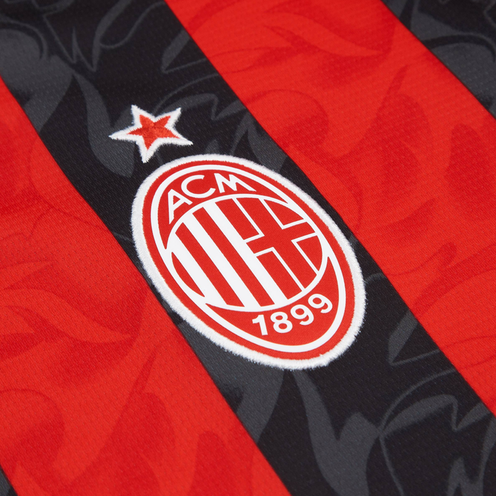 2025-26 AC Milan 1a Equipación Manga Larga