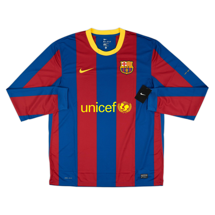 2010-11 FC Barcelona 1a Equipación Manga Larga