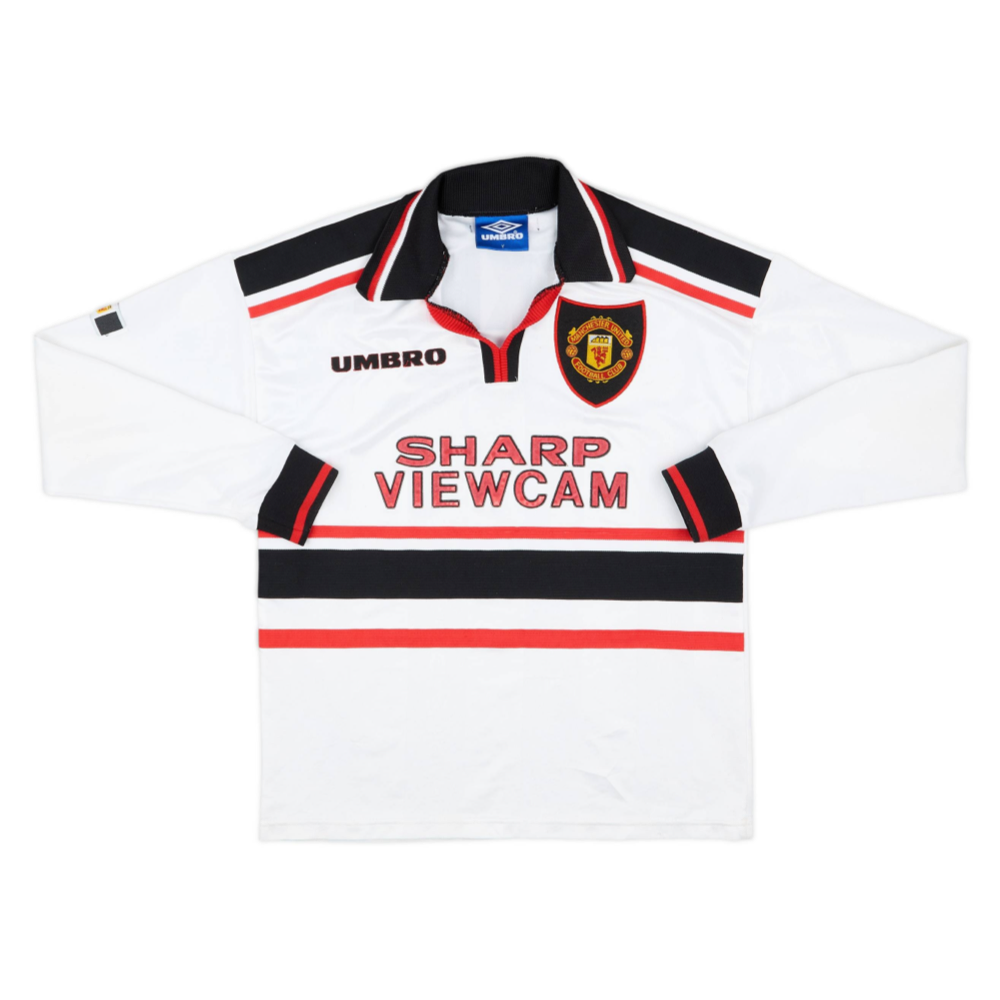 1998-99 Manchester United FC 2a Equipación Manga Larga