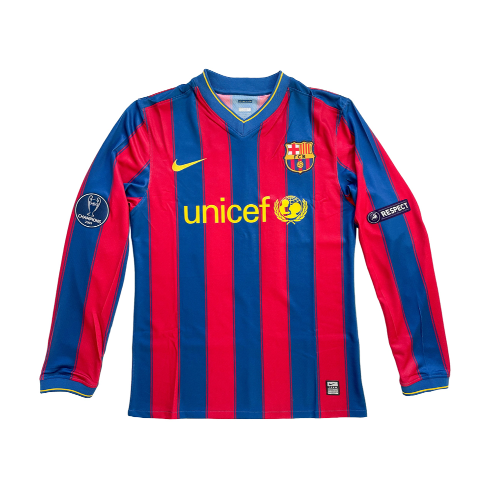 2009-10 FC Barcelona 1a Equipación Manga Larga