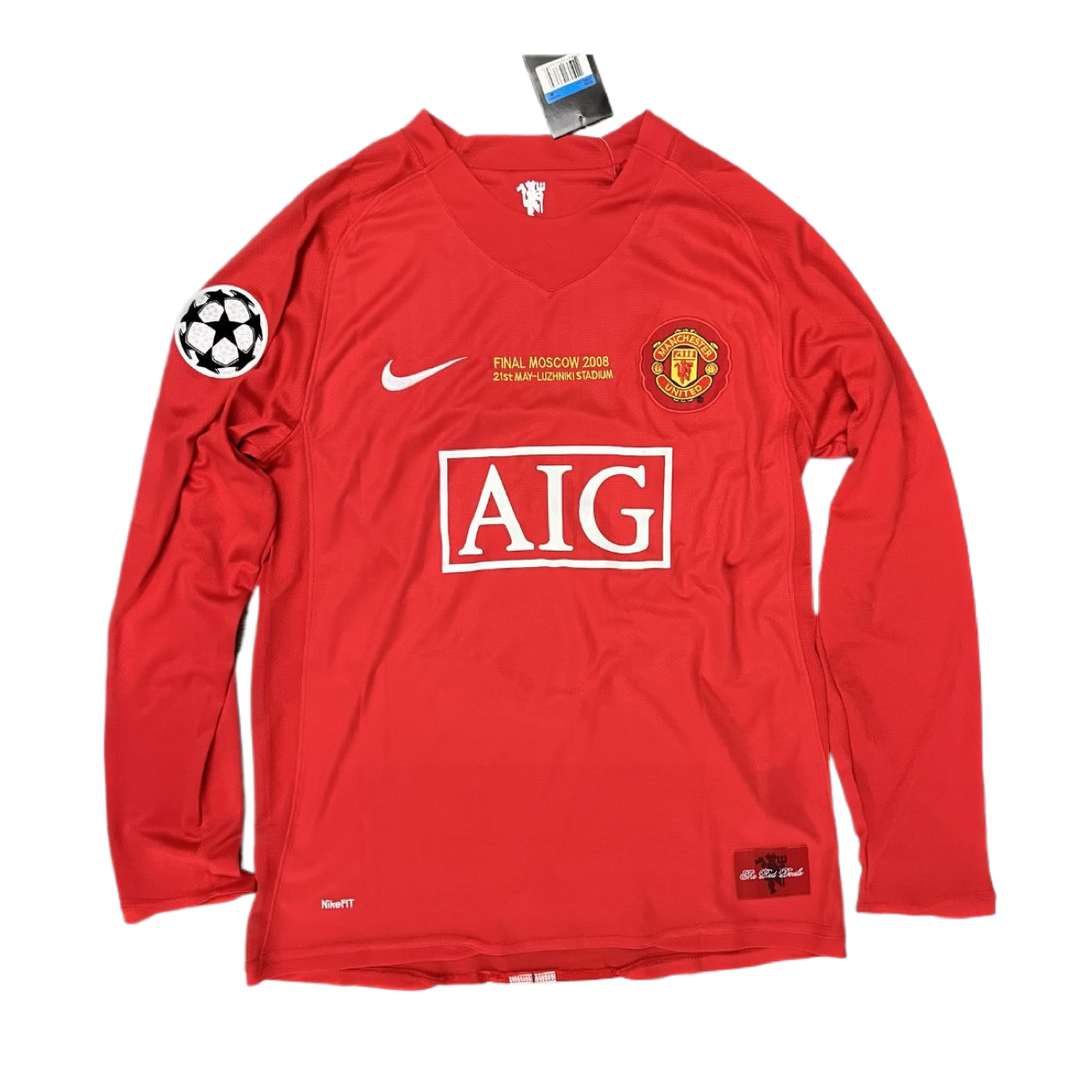 2007-08 Manchester United FC 1a Equipación Manga Larga