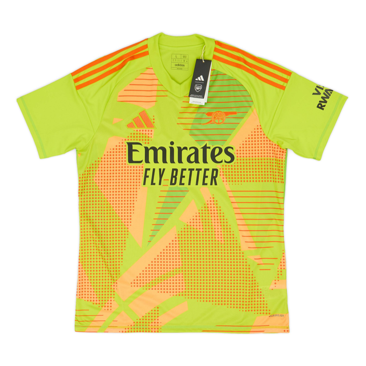2024-25 Arsenal FC Yellow Goalkeeper Kit