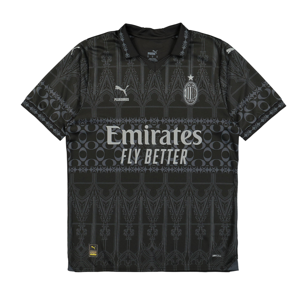2023-24 AC Milan x Pleasures Special Edition Kit Black