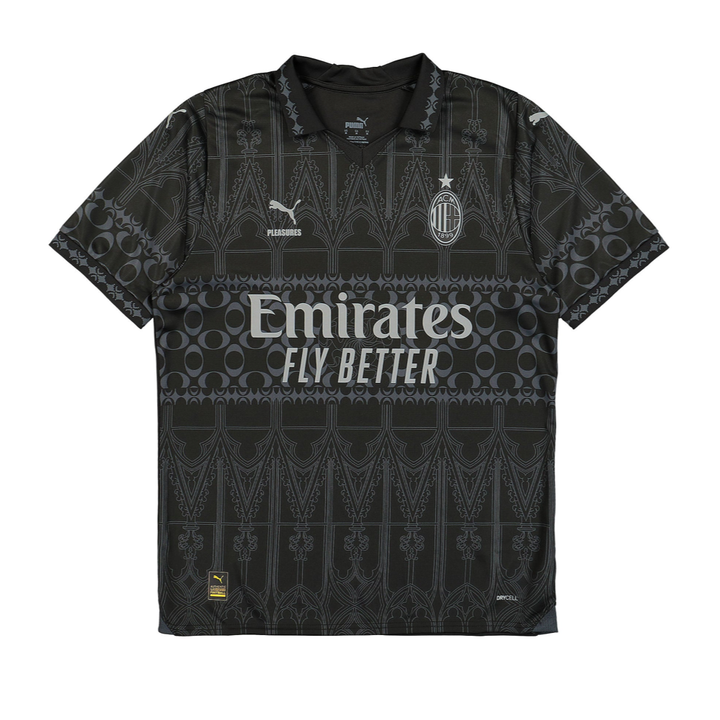 2023-24 AC Milan x Pleasures Special Edition Kit Black