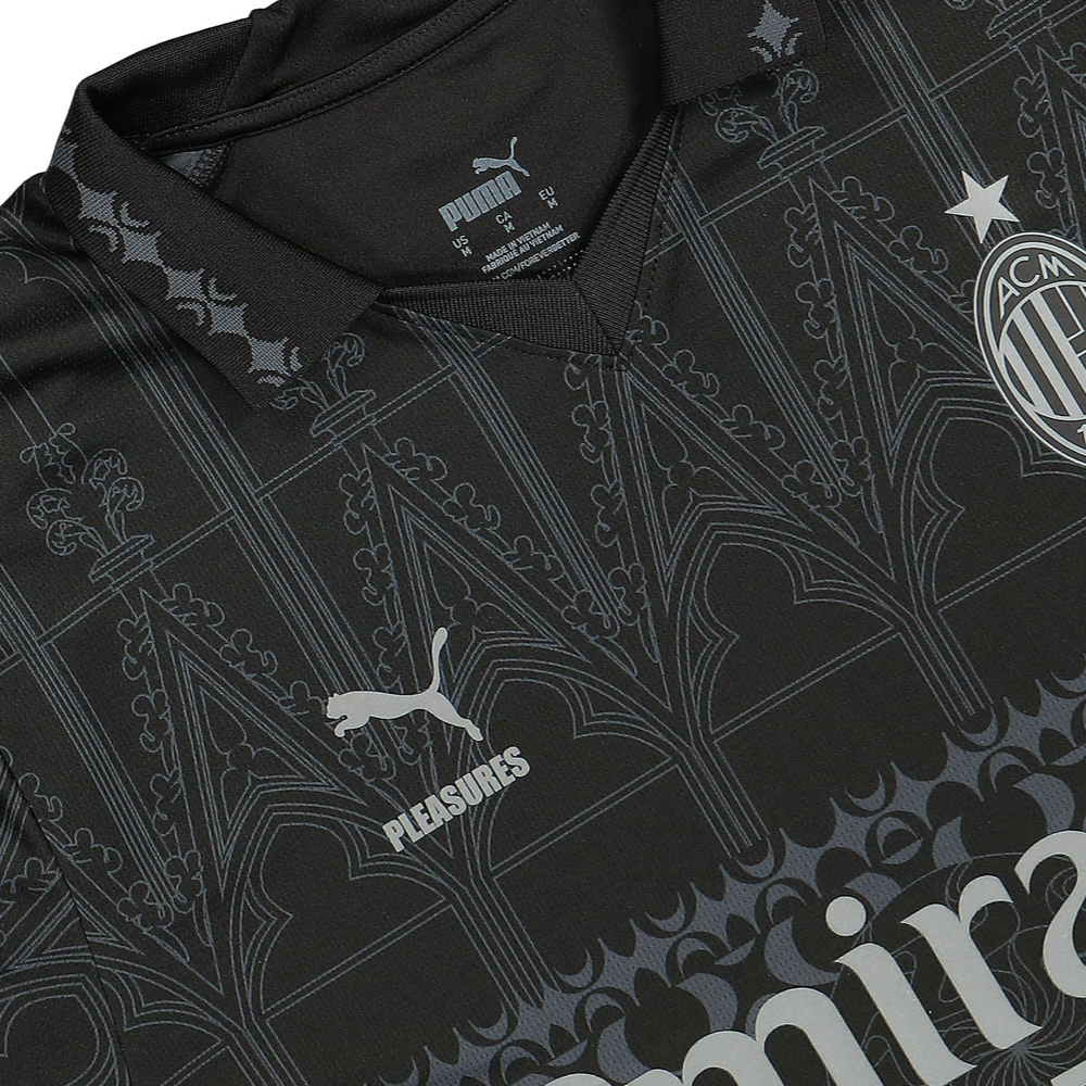 2023-24 AC Milan x Pleasures Special Edition Kit Black