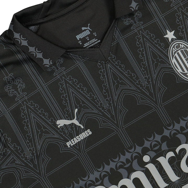 2023-24 AC Milan x Pleasures Special Edition Kit Black