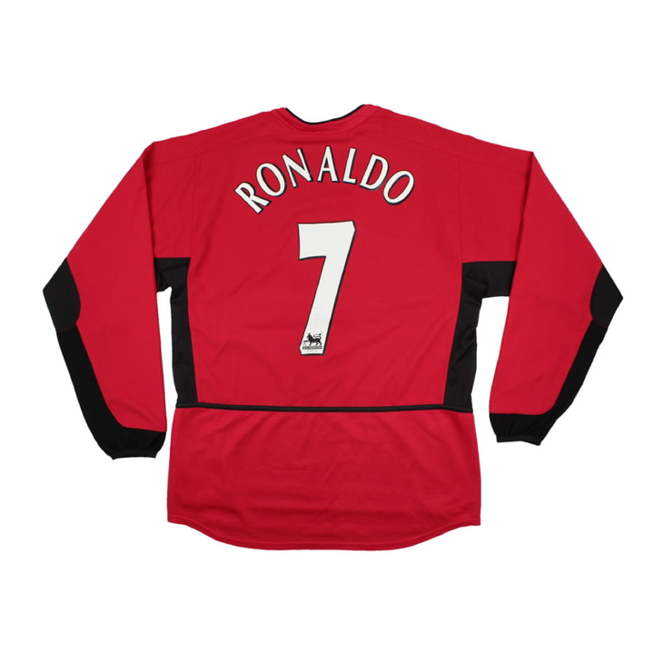 2002-04 Manchester United FC 1a Equipacion Manga Larga