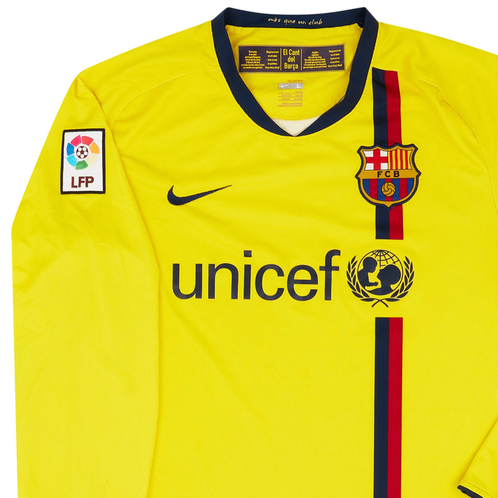 2008-09 FC Barcelona 2a Equipación Manga Larga
