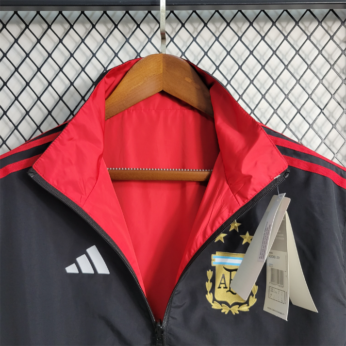 Coupe Vent Argentine Rouge Noir