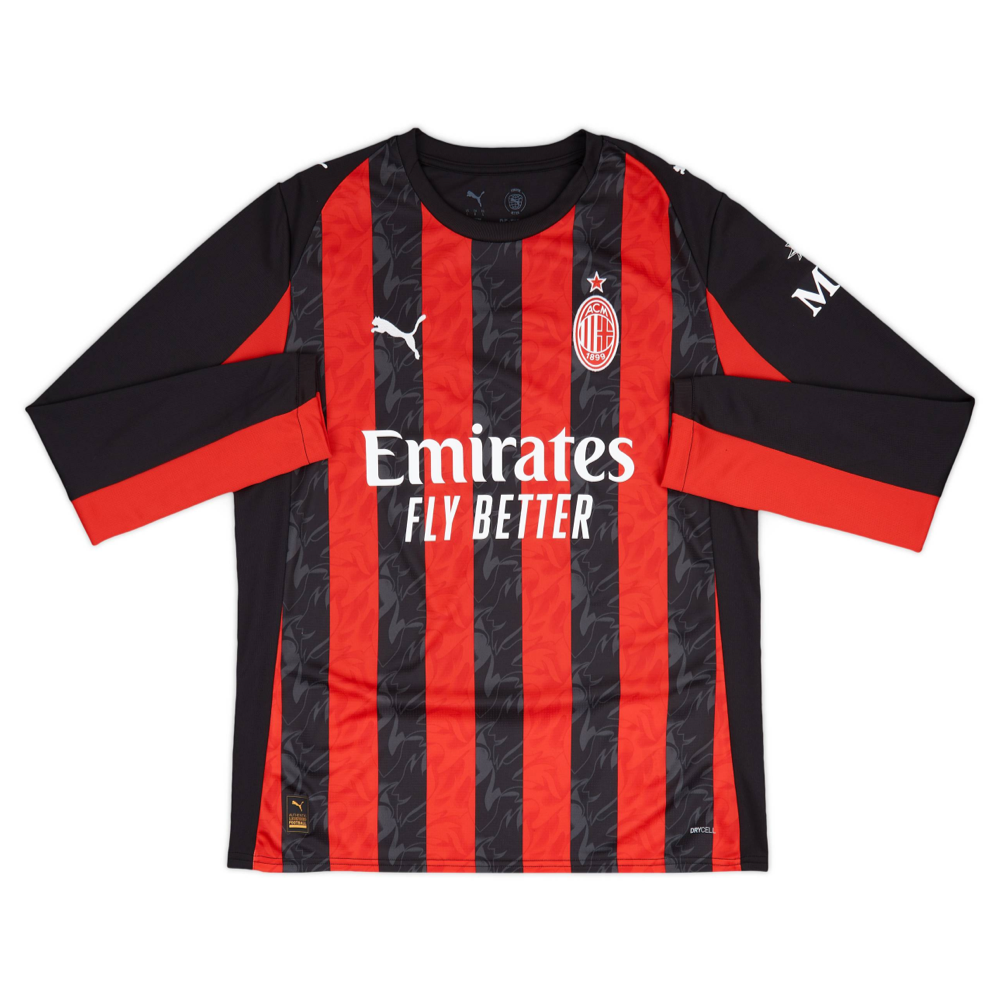 2025-26 AC Milan 1a Equipación Manga Larga